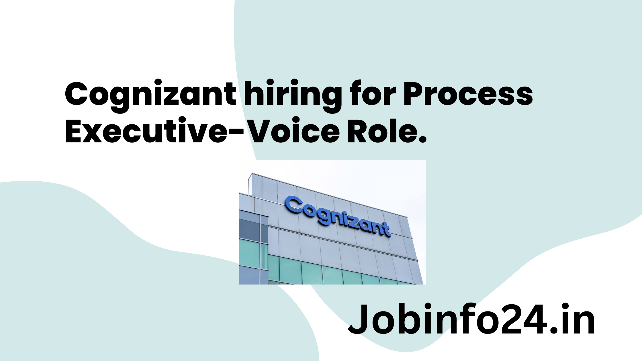 Cognizant hiring for Process Executive-Voice Role.