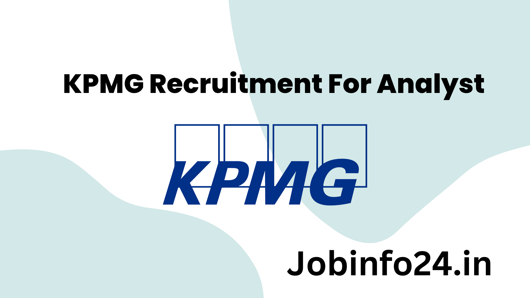 KPMG Recruitment For Analyst