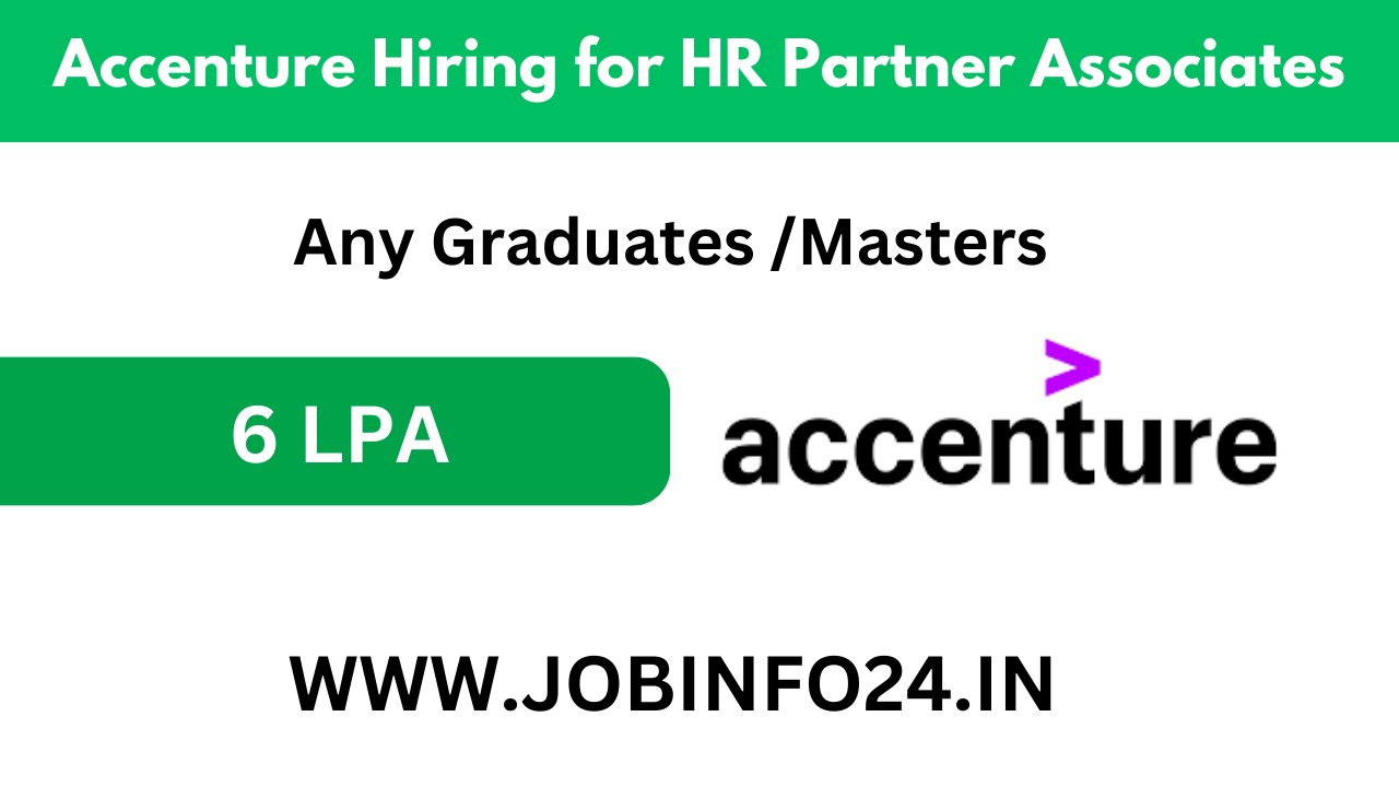 Accenture Hiring for HR Partner Associates