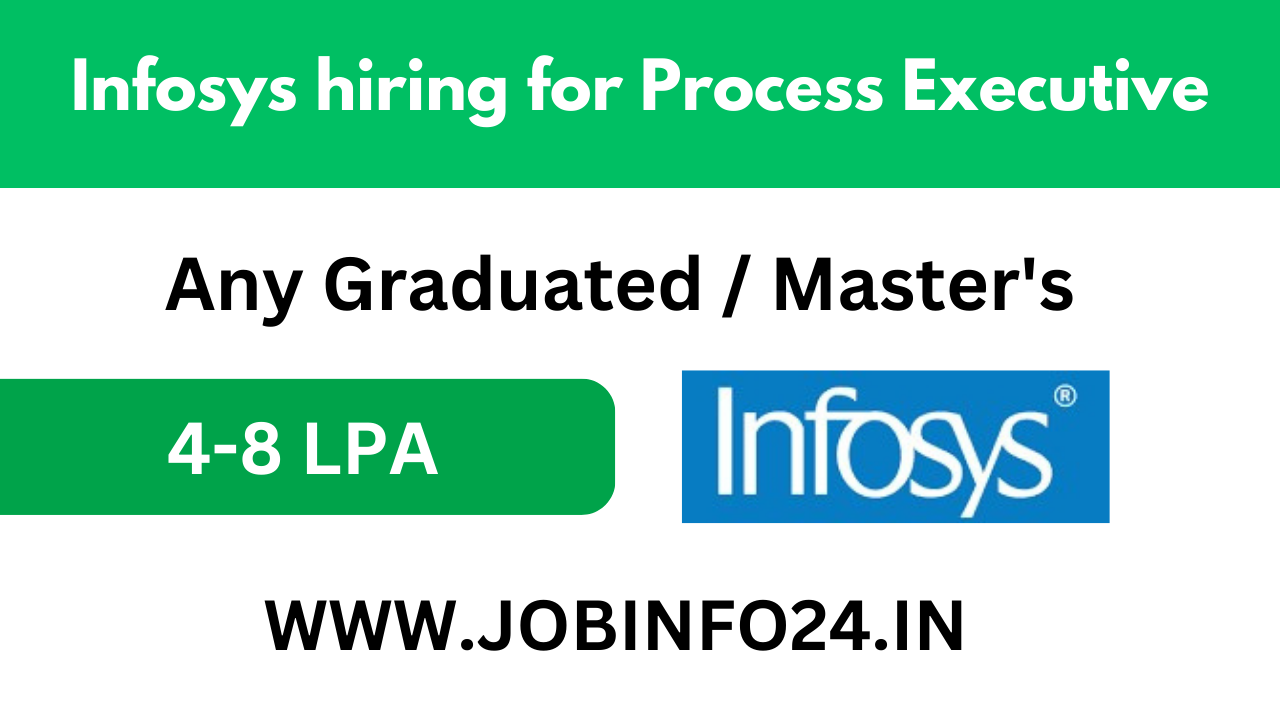 Infosys hiring for Process Executive