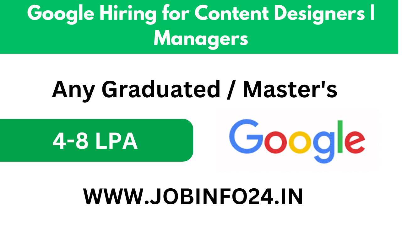 Google Hiring for Content Designers | Managers