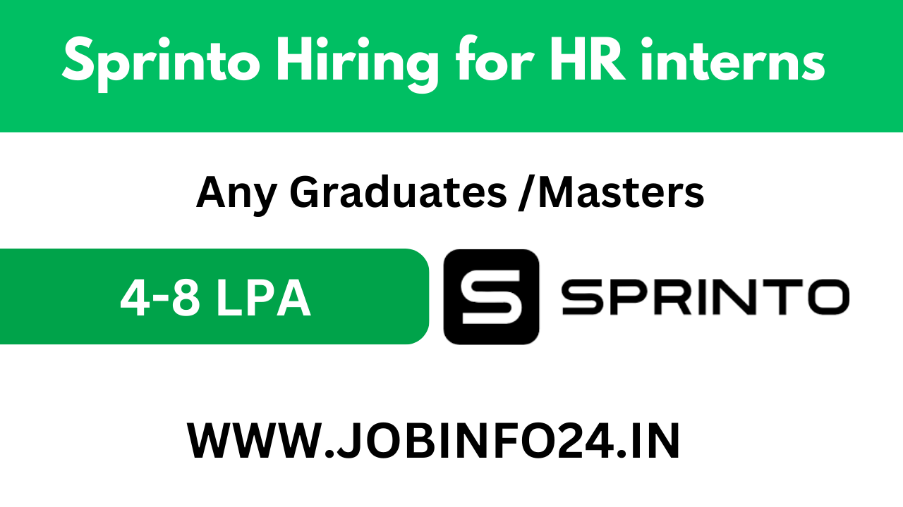 Sprinto Hiring for HR interns 