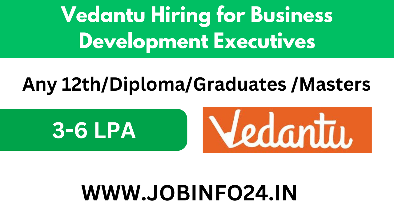 Vedantu Hiring for Business Development Executives