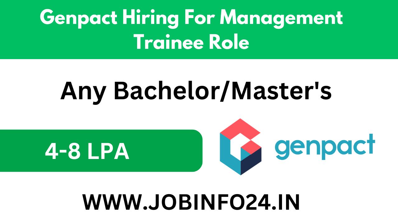 Genpact Hiring For Management Trainee Role