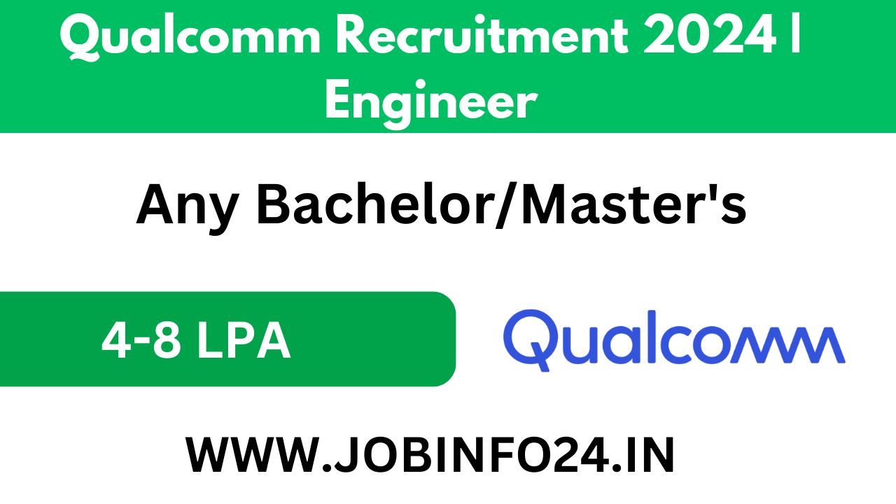 Qualcomm Recruitment 2024 | Engineer