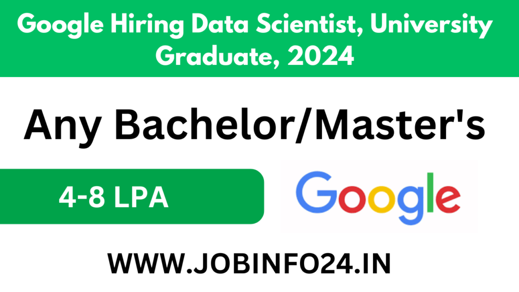 Google Hiring Data Scientist, University Graduate, 2024