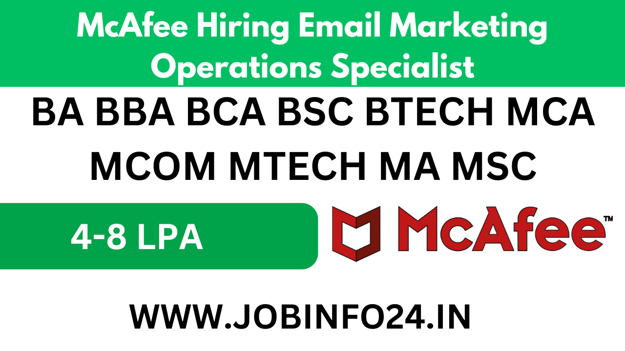 McAfee Hiring Email Marketing Operations Specialist