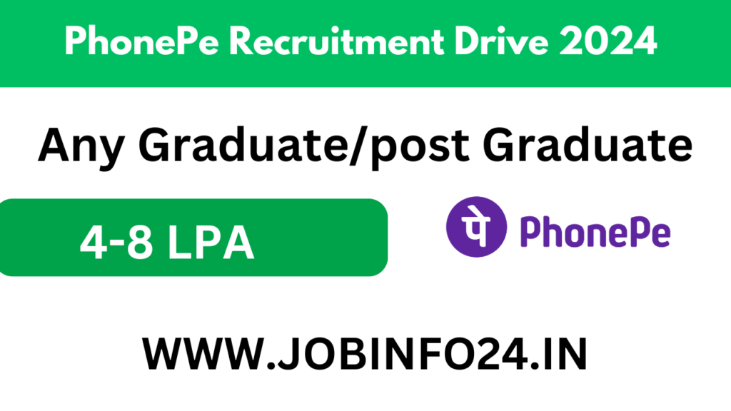 PhonePe Recruitment Drive 2024 for Freshers
