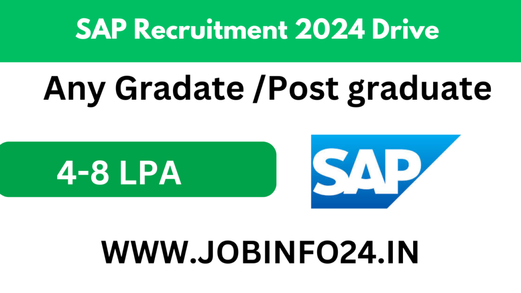 SAP Recruitment 2024 Drive for Developer Associate