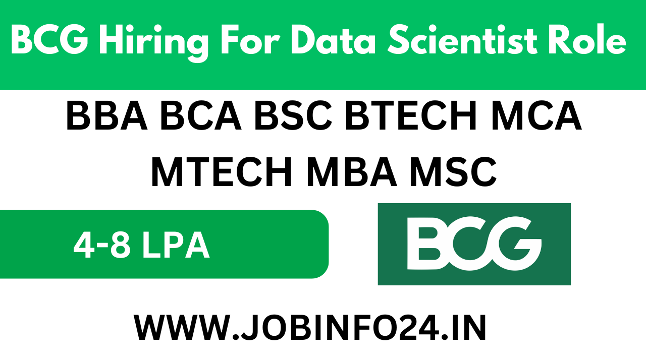 BCG Hiring For Data Scientist Role