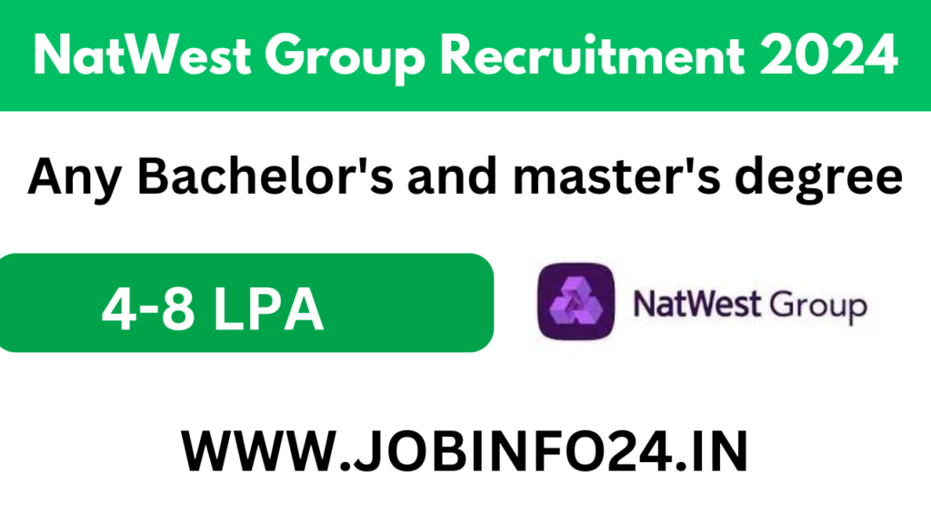NatWest Group Off Campus Recruitment Drive 2024
